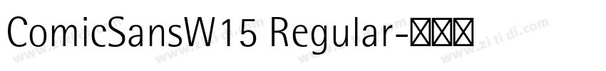 ComicSansW15 Regular字体转换